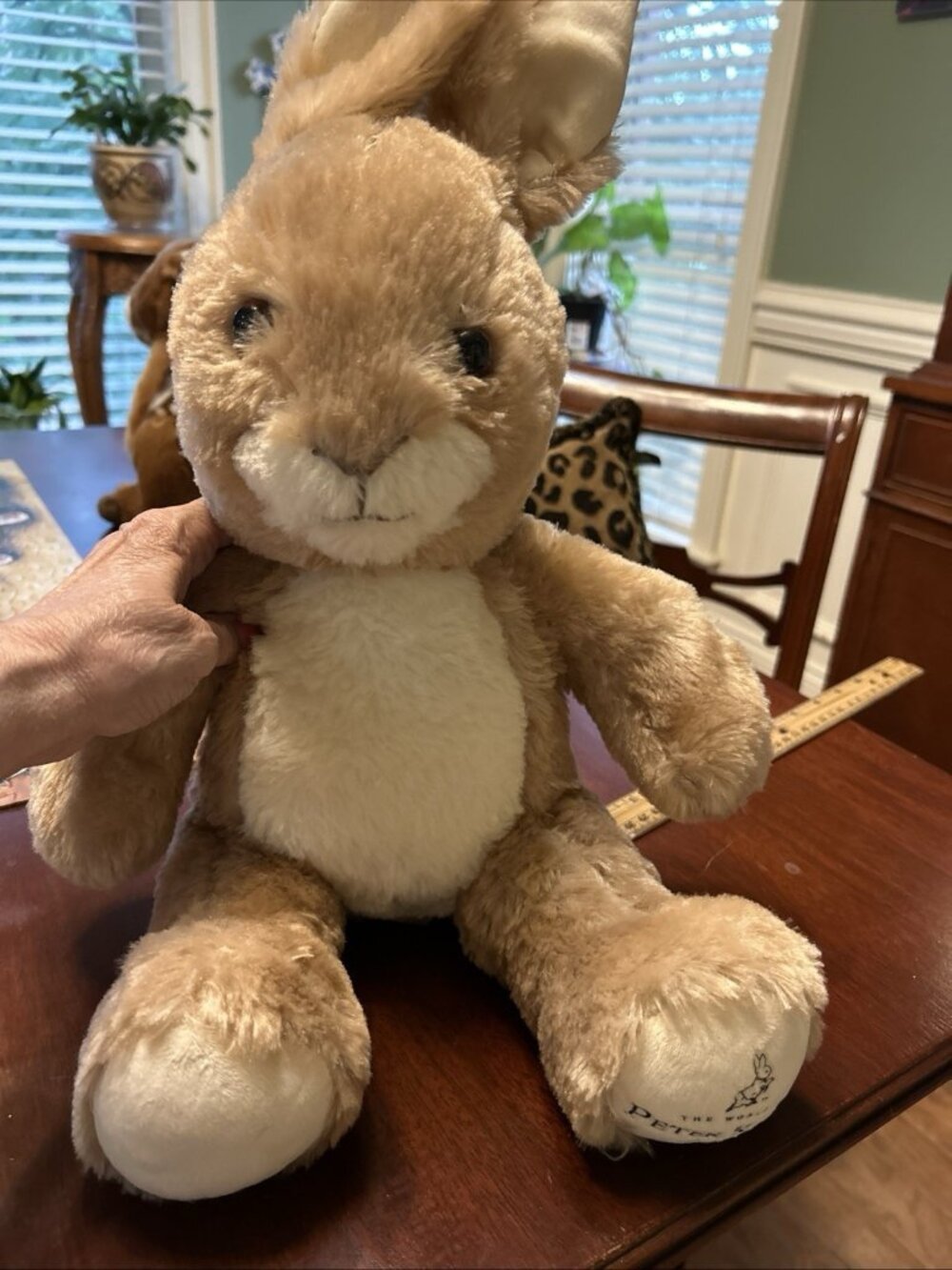 Peter Rabbit By Build A Bear Plush 20” Tall  He has a heart that beats